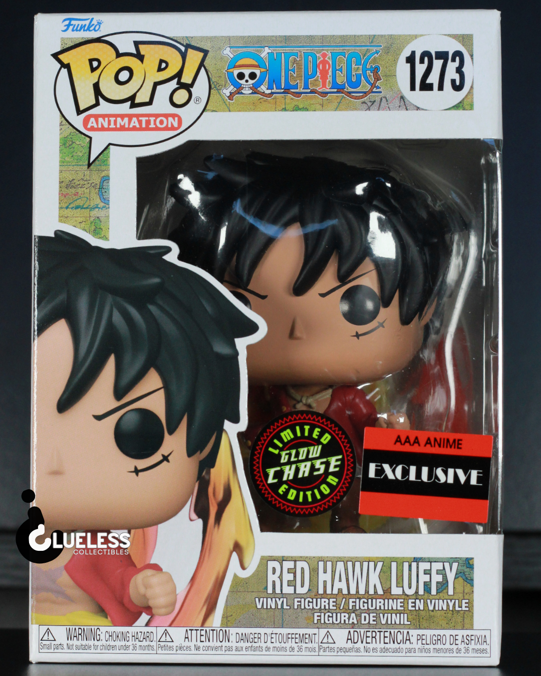 Funko Pop! One Piece Red Hawk Luffy (Chase) #1273 - AAA Exclusive