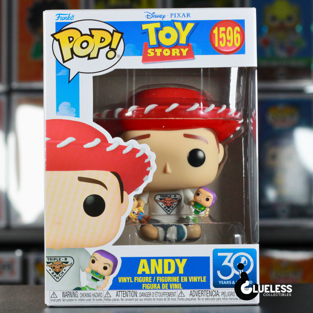 Funko Pop! Toy Story 30th Anniversary: Andy with Buzz Lightyear and Woody #1596