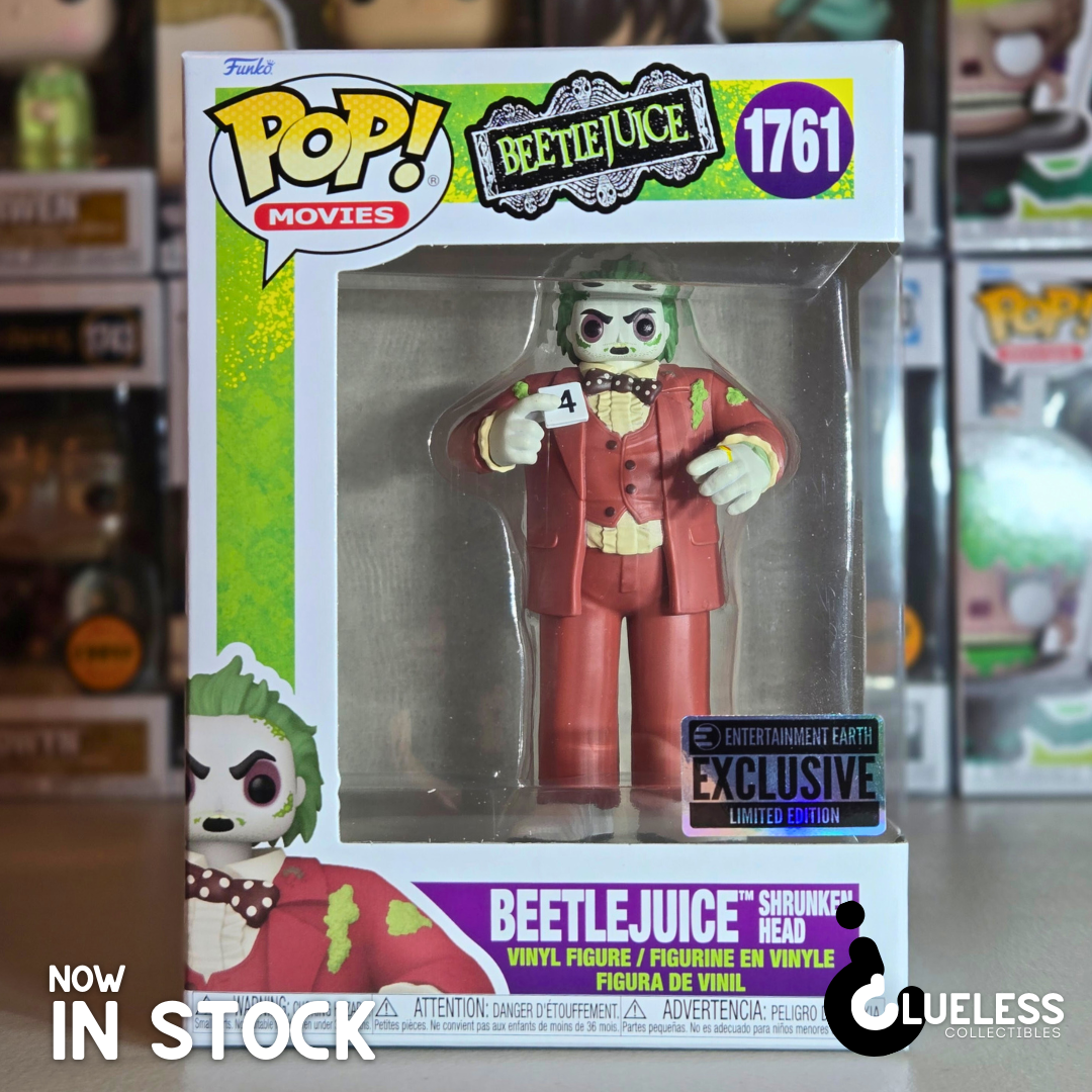 Funko Pop! Beetlejuice Shrunken Head #1761 - Entertainment Earth Exclusive