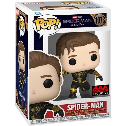 Unmasked Spider-Man Black Suit Funko Pop! - AAA Anime Exclusive