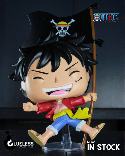 Funko Pop! One Piece Luffy with Flag #2214 - Entertainment Earth Exclusive
