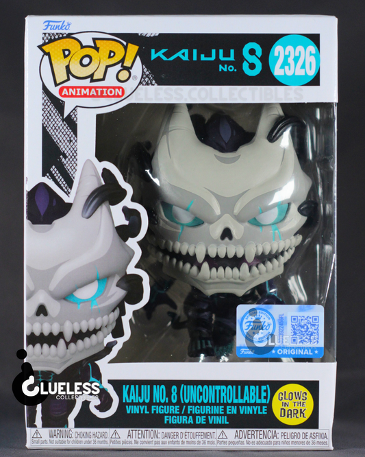 Funko Pop! Kaiju No. 8 - Kaiju No. 8 (Uncontrollable) Glow-in-the-Dark #2326 - Entertainment Earth Exclusive