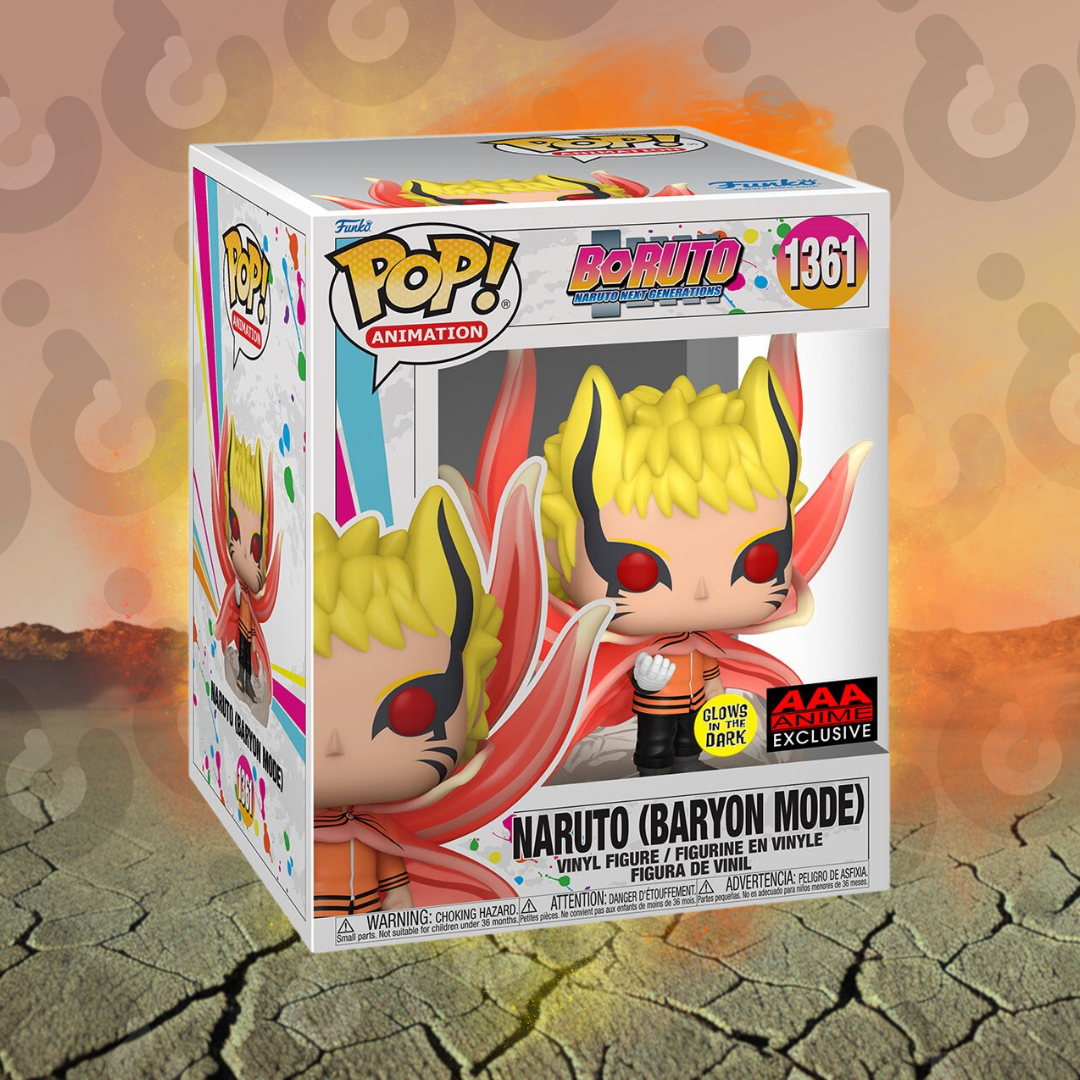 Naruto Baryon Mode Glow-in-the-Dark 6-Inch Funko Pop! - AAA Anime Excl –  Clueless Collectibles