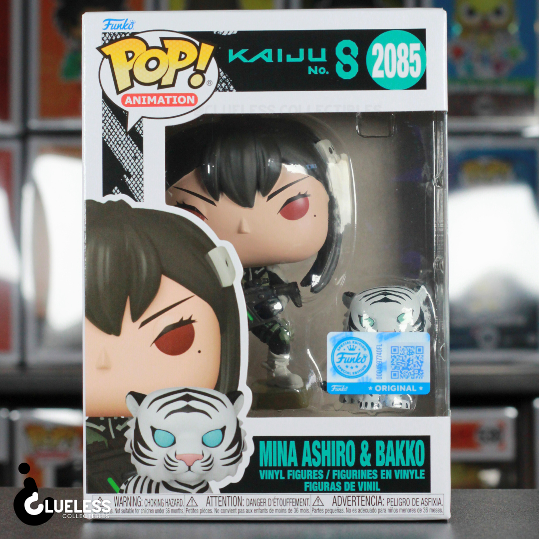 Funko Pop! w/ Buddy Kaiju No. 8 - Mina Ashiro & Bakko #2085 - Entertainment Earth Exclusive