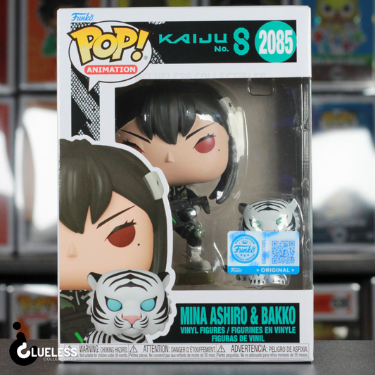 Funko Pop! w/ Buddy Kaiju No. 8 - Mina Ashiro & Bakko #2085 - Entertainment Earth Exclusive