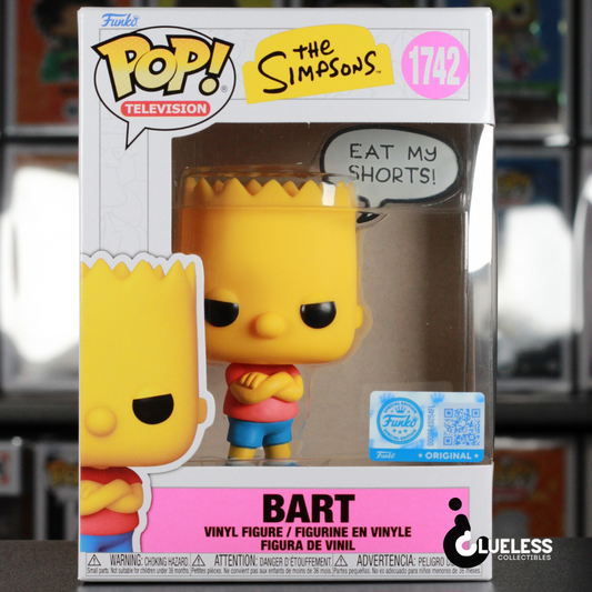 Funko Pop! The Simpsons Bart (Eat My Shorts) #1742 - Specialty Series