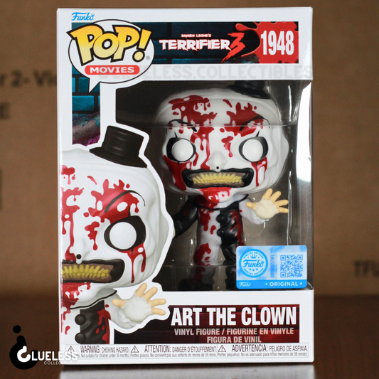 Funko Pop! Terrifier 3 Art the Clown Bloody #1948 - Entertainment Earth Exclusive