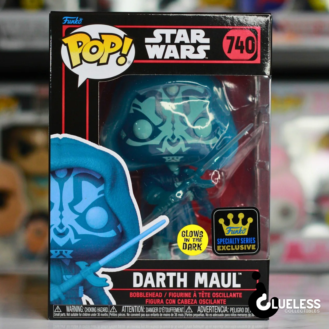 Glow in the Dark Holographic Darth Maul Funko Pop - Specialty Series Exclusive