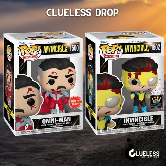 Bloody Omni-Man and Bloody Invincible Funko Pop Bundle