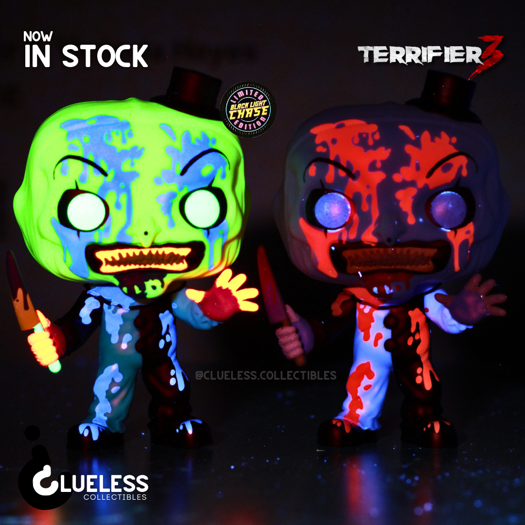 Funko Pop! Terrifier 3 Art the Clown Bloody Chase Bundle #1948 - Entertainment Earth Exclusive