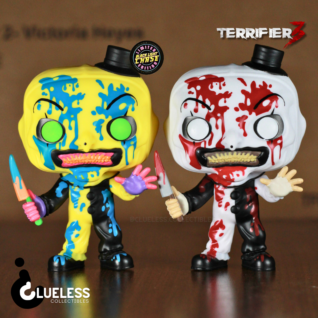 Funko Pop! Terrifier 3 Art the Clown Bloody Chase Bundle #1948 - Entertainment Earth Exclusive