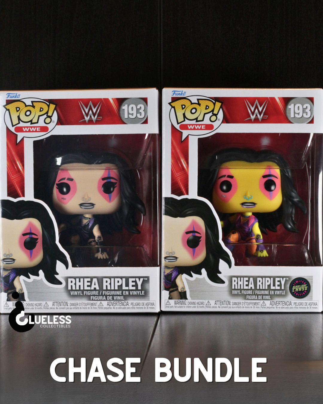 Funko Pop! WWE Rhea Ripley WM40 Chase Bundle #193