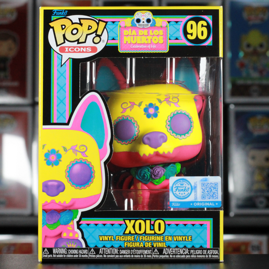 Funko Pop! Dia De Los Muertos: Xolo (Blacklight) #96 - Funko Hollywood Exclusive