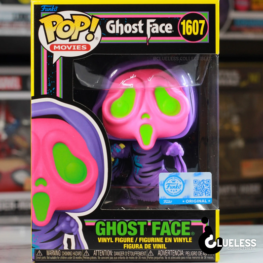 Funko Pop! Ghost Face (Blacklight) #1607 - Entertainment Earth Exclusive